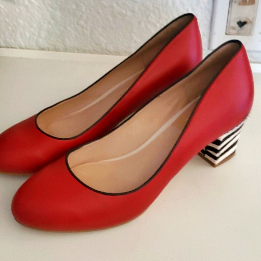Classy red low heels